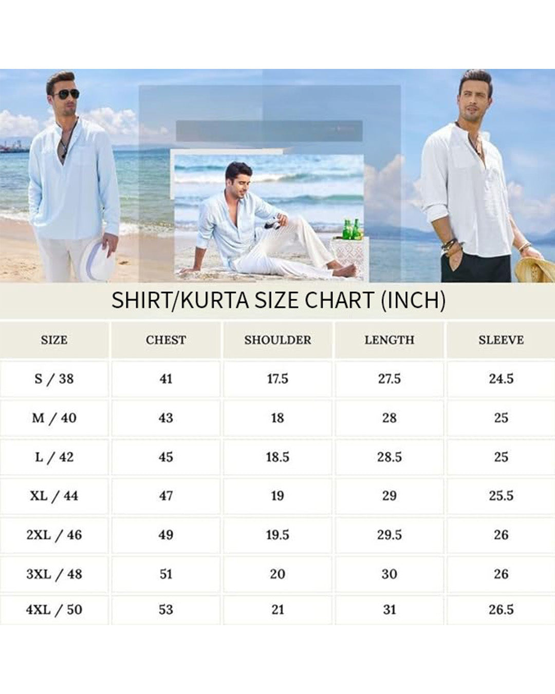 Men’s Premium Embroidered Navy Kurta Shirt – Finest Pure Cotton | Smart Casual & Resort Wear